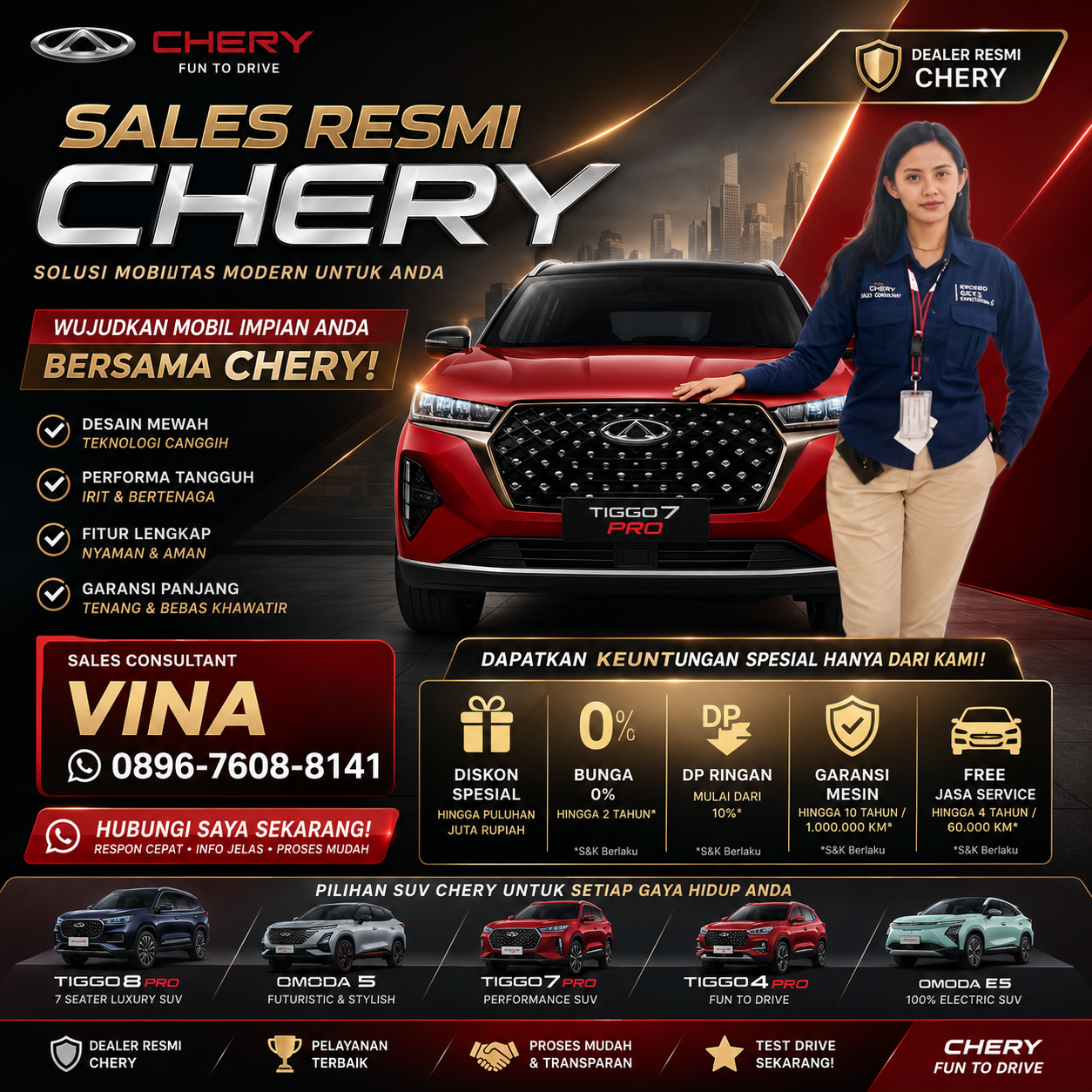 Vina — Sales Executive Chery Avante Solo